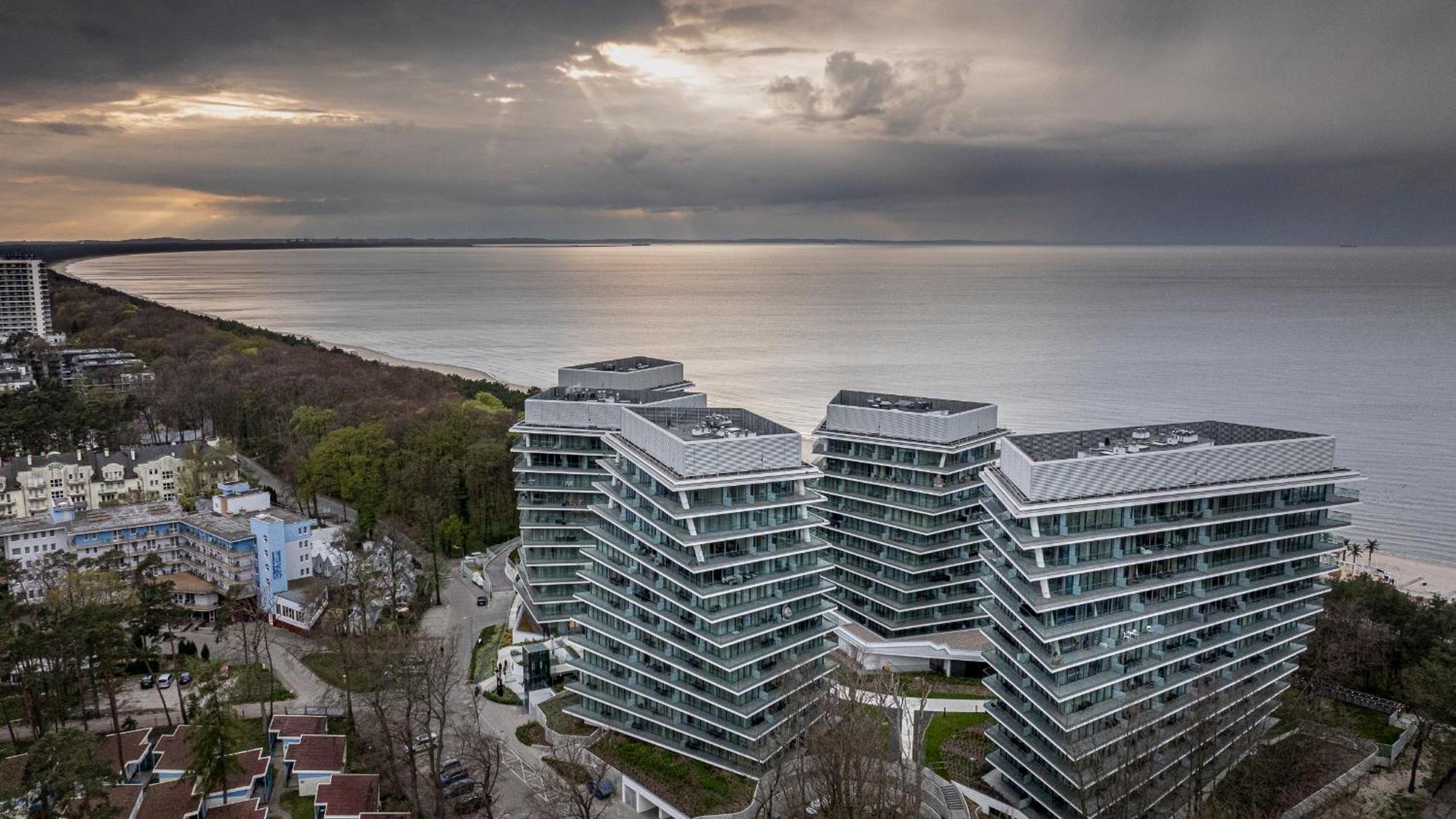 Wave Panorama 8Th Floor Sea View Apartment Miedzyzdroje Exterior photo